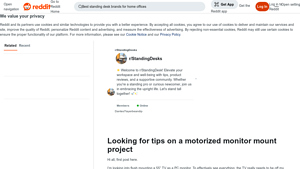 Reddit - Motorized TV Lift Project