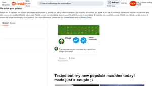 Reddit - Popsicle Machine Test