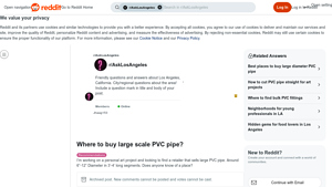 PVC Pipe - Large Scale Segments
