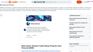 Reddit - Best Indoor Outdoor Cable Ramp Protector