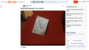 Reddit - Anti-Mold Sticker