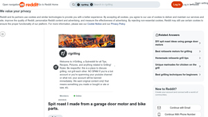 Reddit - Spit Roast Garage Door Motor