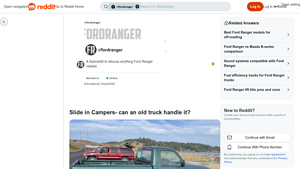 Ford Ranger - Slide-In Camper Compatibility