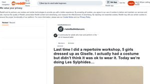 Repertoire Workshop - Les Sylphides Performance