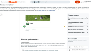 Reddit - Electric Golf Scooters