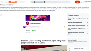 Reddit - Beer & Liquor Vending Machine