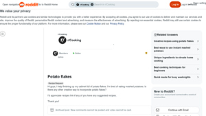 Reddit - Creative Uses for Potato Flakes