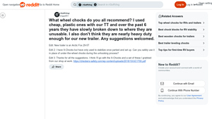 X-Chocks - Heavy-Duty Wheel Chocks Recommendation