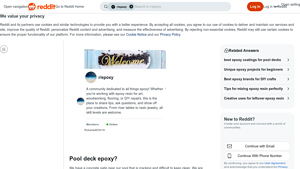 Reddit - Pool Deck Epoxy Solutions