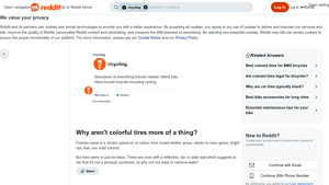 Reddit - Colorful Tires Insights