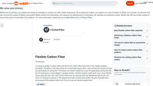 Reddit - Flexible Carbon Fiber Part Design