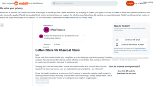Reddit - Charcoal Filter Cigarettes