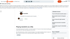 Reddit - Mandolin Lessons for All Players