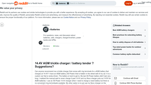 XS Power - 14.4V AGM Trickle Charger