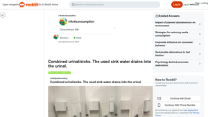 Reddit - Eco-Friendly Urinal/Sink Combo