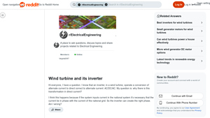 Reddit - Wind Turbine Inverter