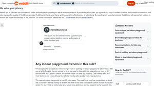 Reddit - Indoor Playgrounds Opportunity