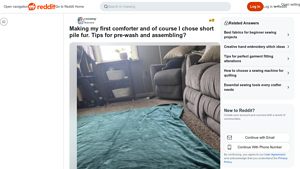Reddit - Comforter Assembly Tips