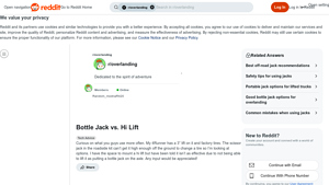 Bottle Jack - Safer Lifting Solution
