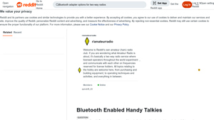 Bluetooth Handy Talkies - GMRS Radios