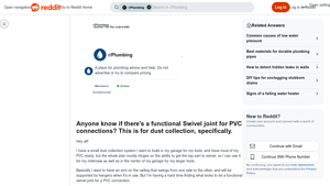 Reddit - Functional Swivel Joint for PVC Dust Collection