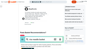 Pasta Baskets - Top Brand Recommendations