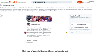Reddit - Lightweight Hospital Blankets