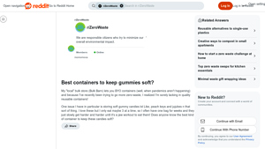 Reddit - Gummies Storage Solutions