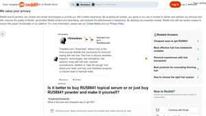 RU58841 - Topical Serum vs. Powder