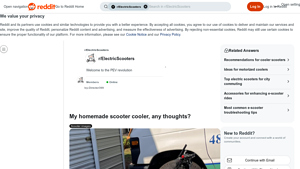 Reddit - Homemade Scooter Cooler