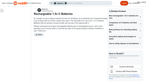 EBL - Rechargeable C Batteries