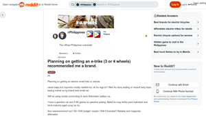 Bajaj - E-Trike for Commuting and Grocery Runs