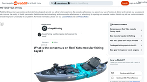 Reel Yaks - Modular Fishing Kayak