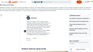 Reddit - Outdoor Balcony Spray Booth Tent