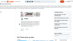 Reddit - Titanic Blow Up Slide