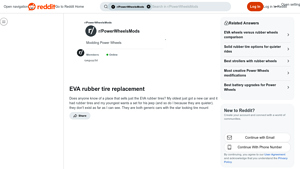 Toypartsaccessories - EVA Rubber Tire Replacement for Power Wheels