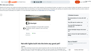 LED Brim Hat - User Experiences and Insights