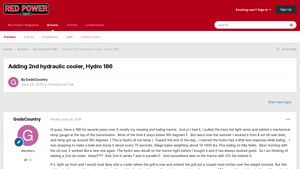 Red Power - Hydro 186 Tractor