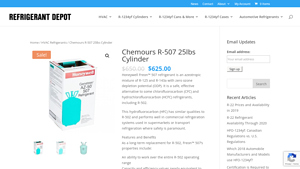 Chemours - R-507 Refrigerant 25lbs Cylinder