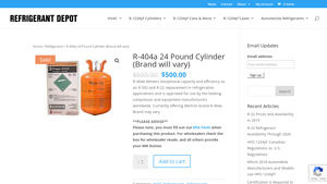 Weitron - R-404A 24 Pound Cylinder