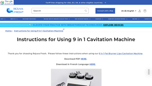 RejuvaFresh - 9 in 1 Cavitation Machine