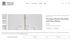Remains Lighting Co. - Veronique Double Chandelier