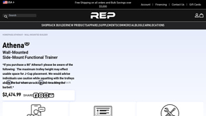 REP Fitness - Athena® Wall-Mounted Builder