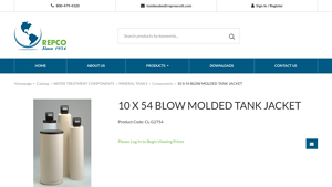 Represcott - 10 X 54 Blow Molded Tank Jacket