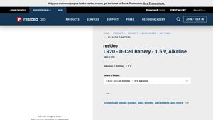Resideo - LR20 - D-Cell Battery