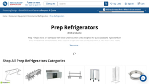 Restaurant Supply - Adjustable Shelving & Temperature Control