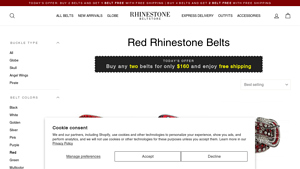 Rhinestone Belt Store - Rhinestone-Adorned Belts