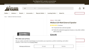 Midland - 20-Watt External Speaker