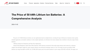 Ritar Power - 50 kWh Lithium-Ion Batteries
