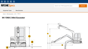 IHI - 15NX-2 Mini Excavator